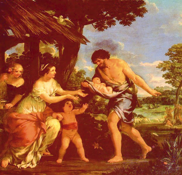 Pietro da Cortona Romulas and Remus Brought Back by Faustulus